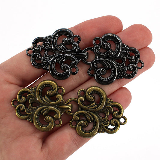 Ornate Baroque Metal Clasp - 68mm - 5607