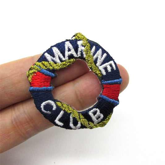 Marine Club Life Buoy Motif Navy 38mm - 3112