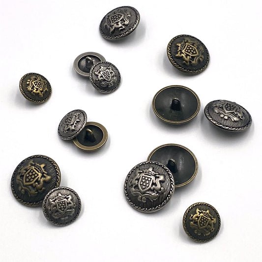 Metal Shield Dome Button - 7508