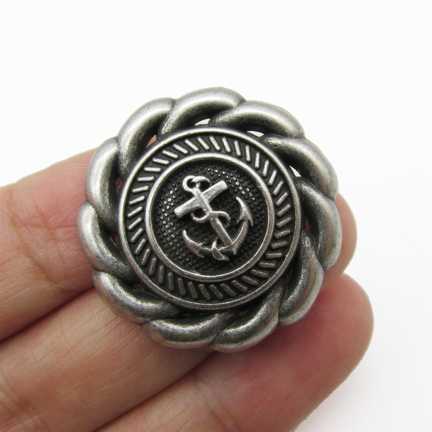 Rope And Anchor Metal Button 4449