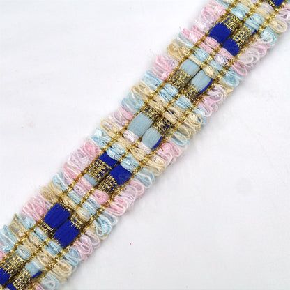 Wool-look Metallic Mix Braid 25mm 6548