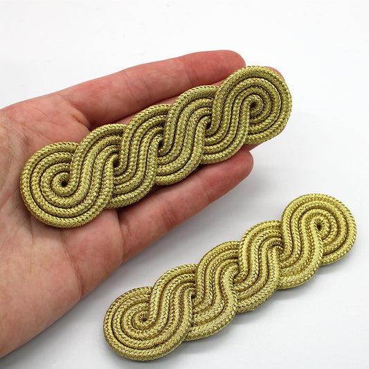 Four Cord Epaulette - Gold - 11cm x 2pcs - 5604