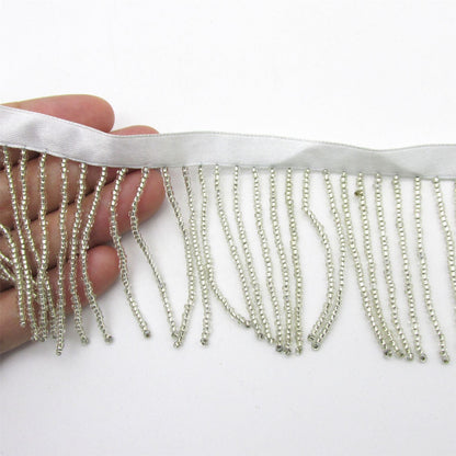 Seed Beaded Fringe - by the metre - 50mm - 7519