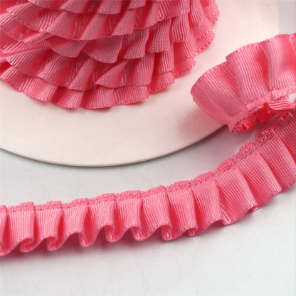 Knife-Pleated Taffeta Ribbon 16mm 7110