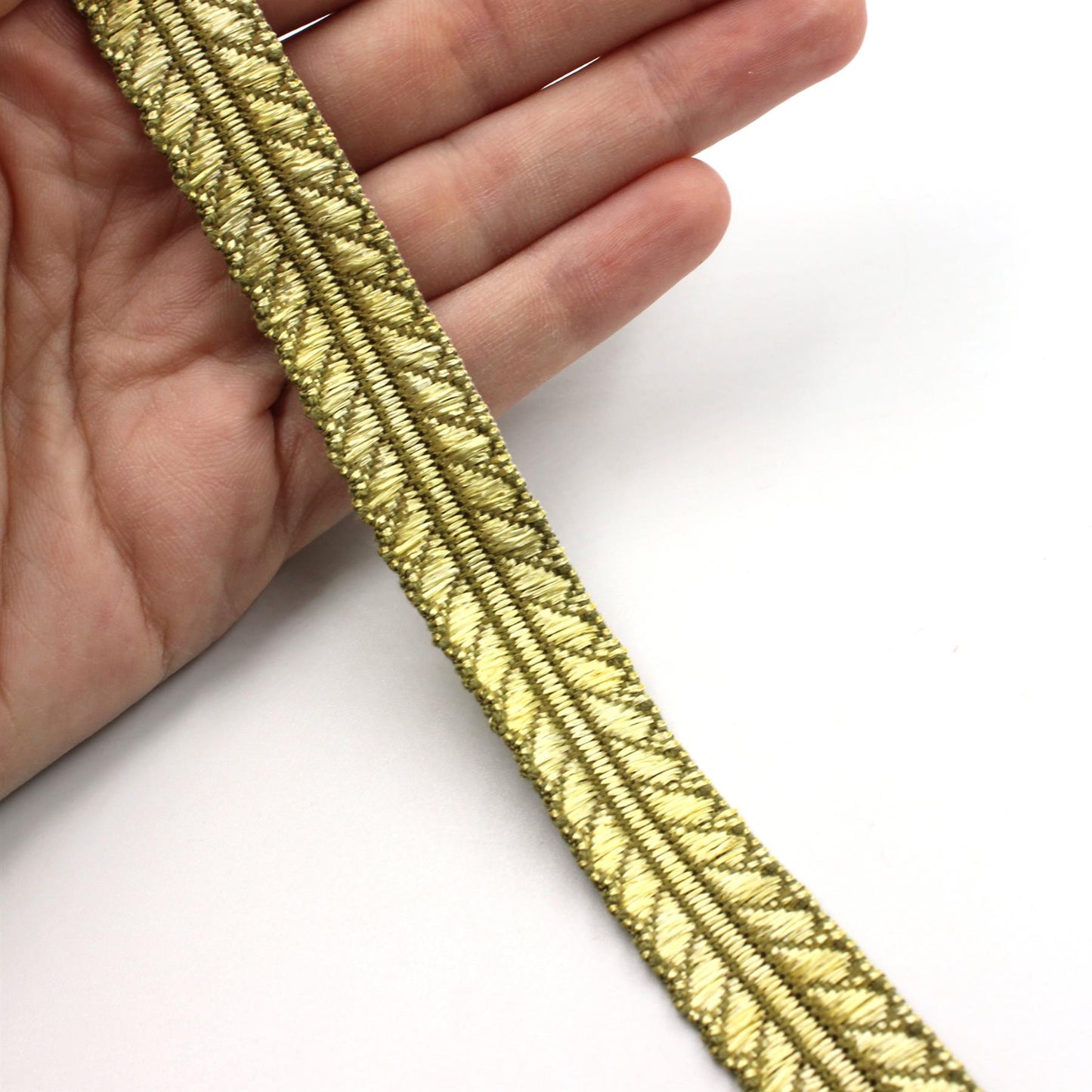 Chevron Edge Gold Braid 9760