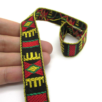 Brightly Coloured Aztec Braid 20mm x 1m - 9367