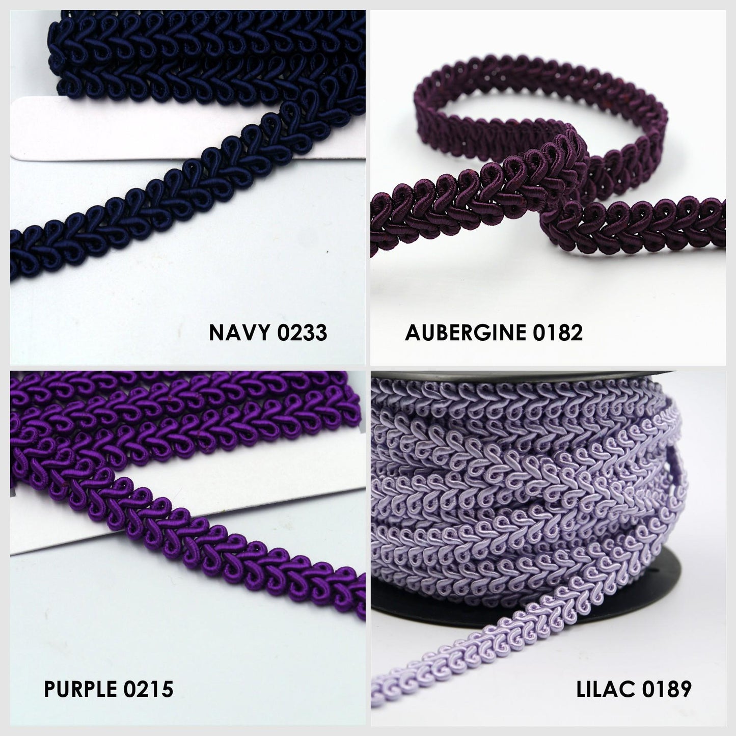 Gimp Braid In Feather Design 12mm 9893