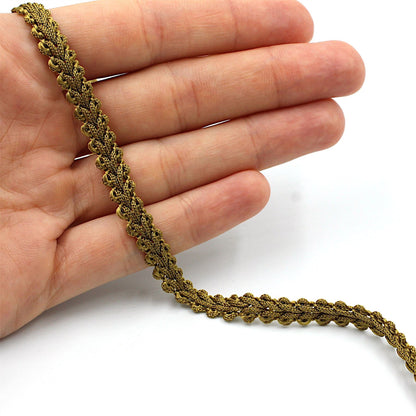Vintage Feather Braid 7mm x1m - 0713