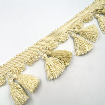 Grosgrain Braid With Tassel Fringe 70mm 6175