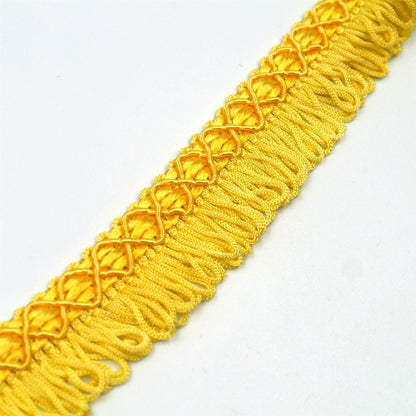 Vintage Gimp Braid With Looped Fringe 28mm 0572