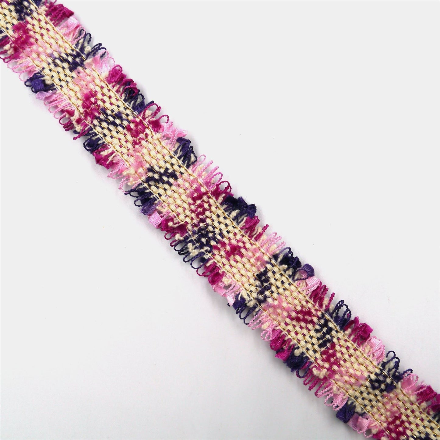 Frayed Braid With Metallic Threads 30mm 6381