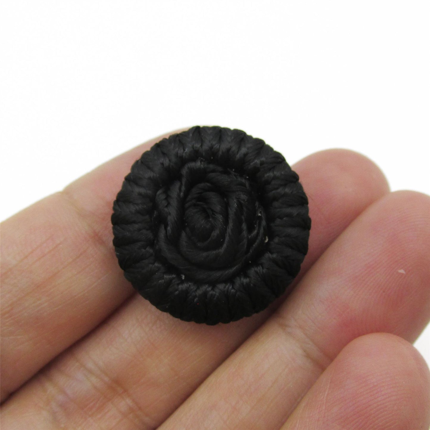 Corded Button with Curled Centre - 4361