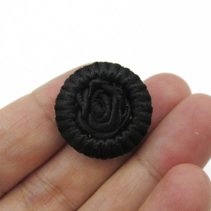 Corded Button with Curled Centre - 4361