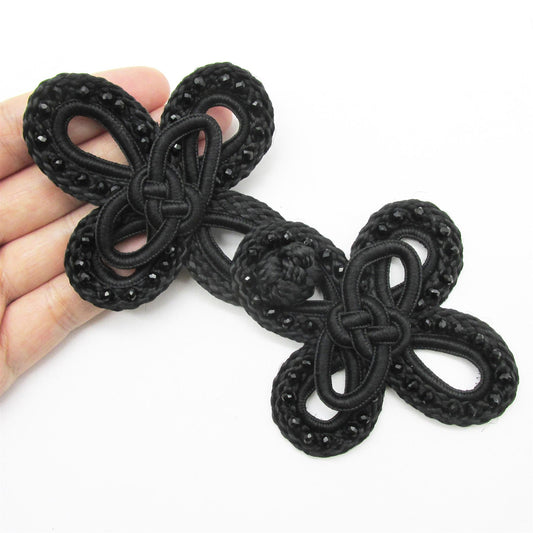 Beaded Frog Black 14cm - 9926