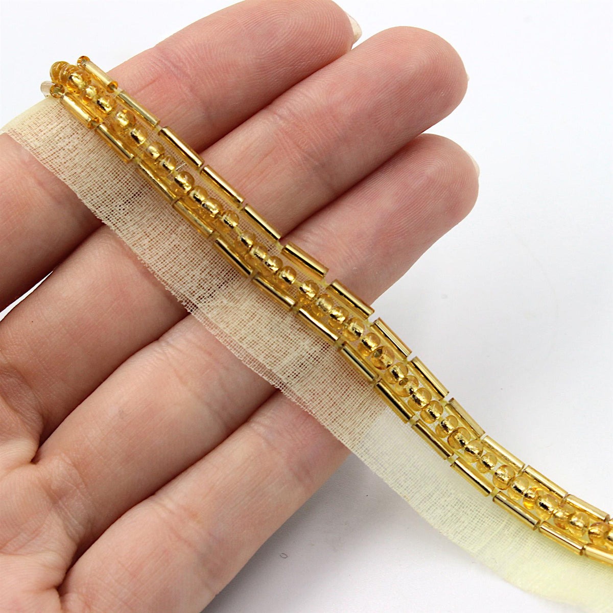 Bugle Beaded Braid - 13mm - by the metre - 7435