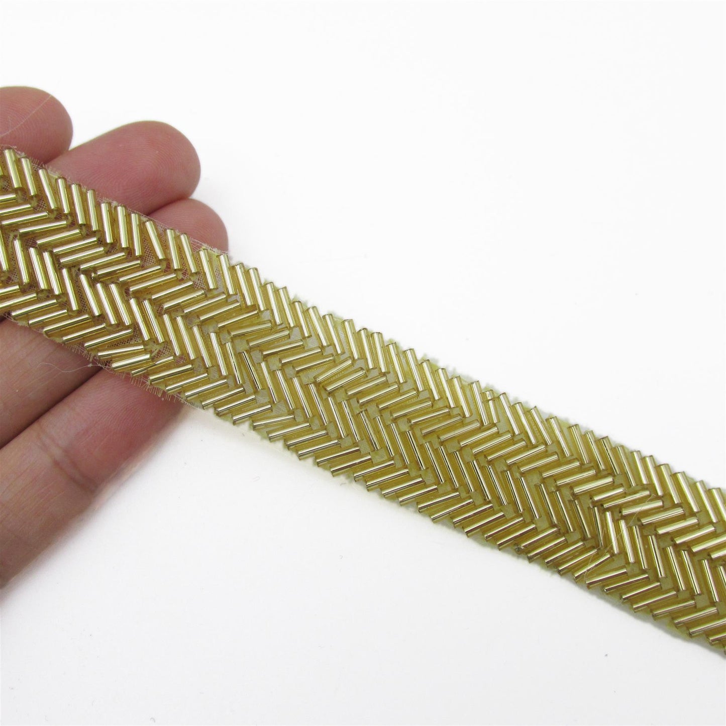 Zigzag Patterned Bugle Braid - 20mm - by the metre - 7913