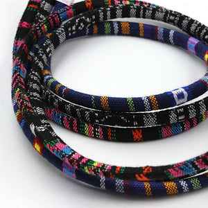 Aztec-Inspired Patterned Cord 8mm 9853