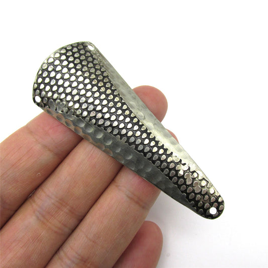 Metal Plate Fingers Silver 66mm 9990