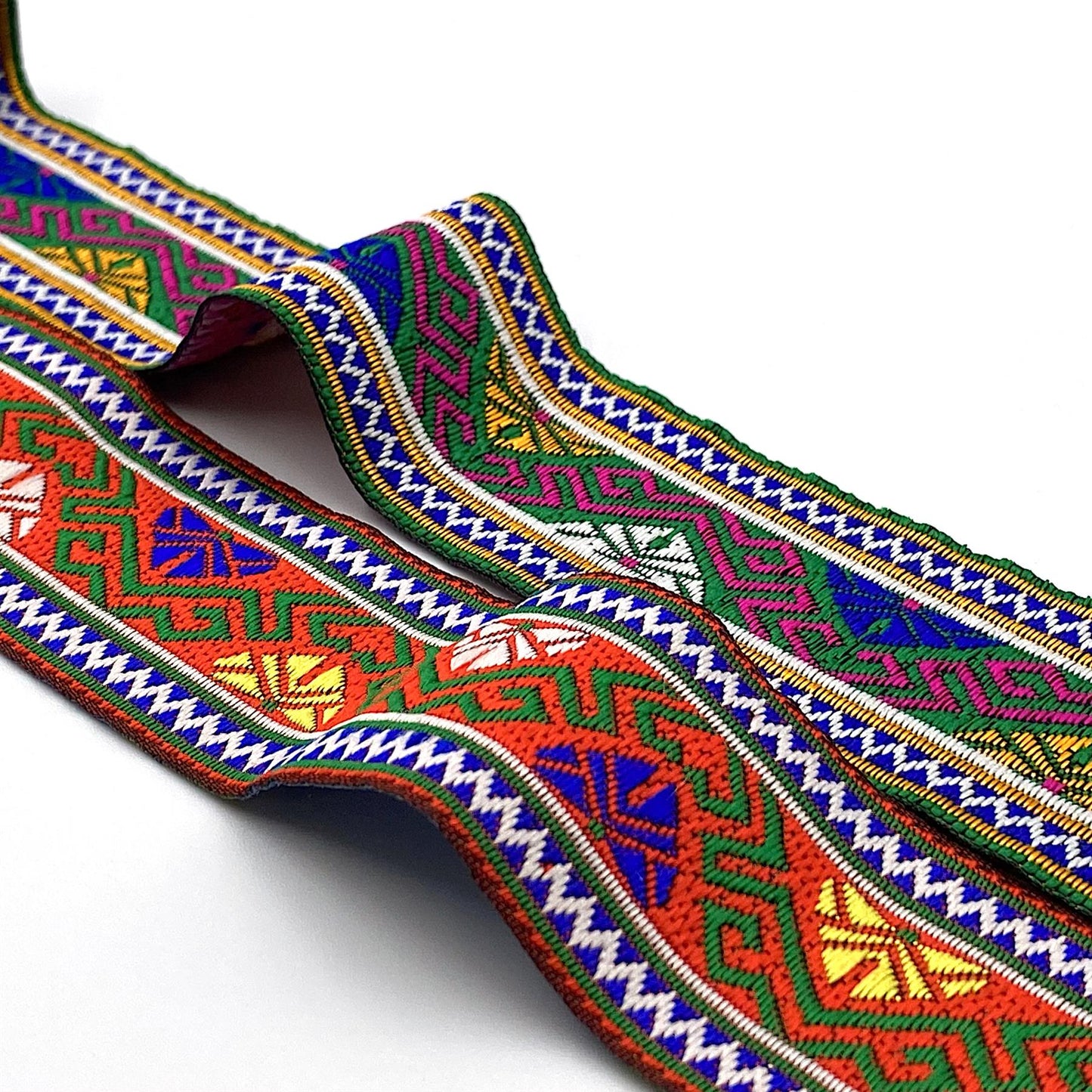 Aztec Inspired Patterned Braid 40mm x 1m - 9856