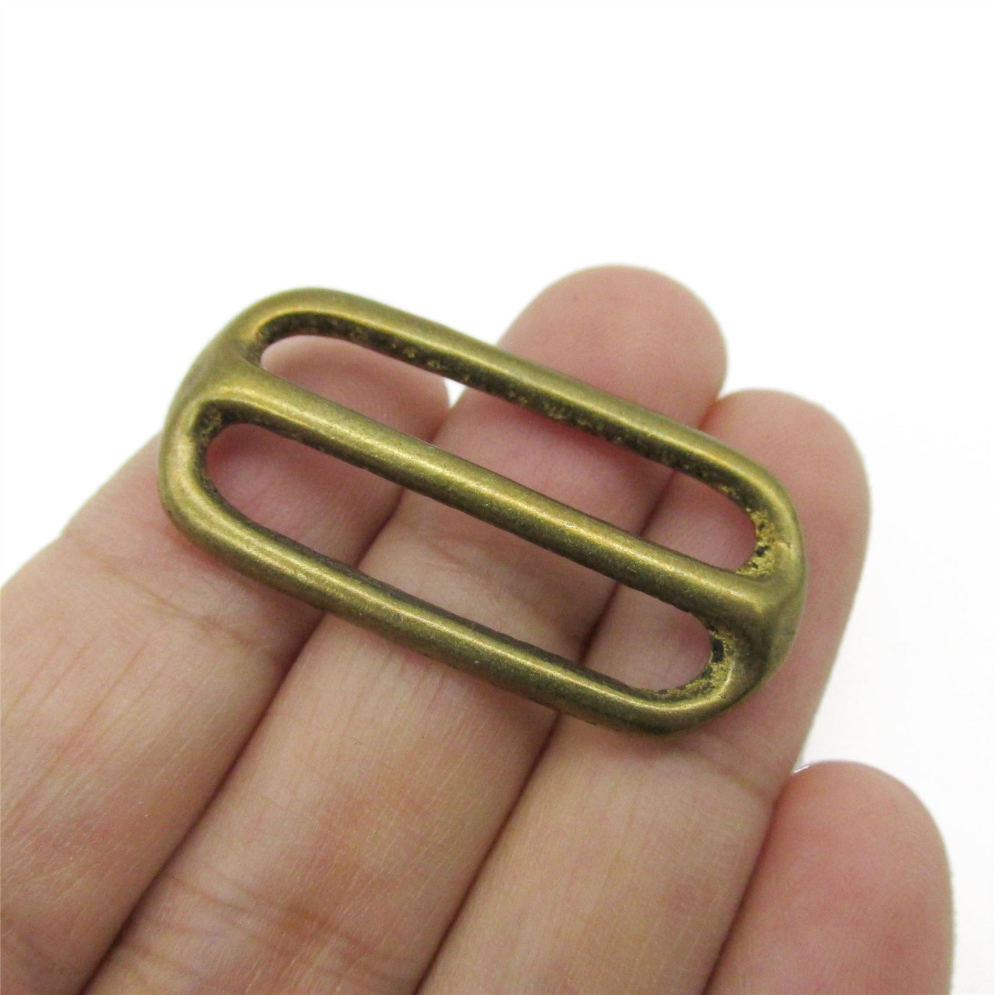 Tri Slider Buckle - Brass - 36mm - 5272