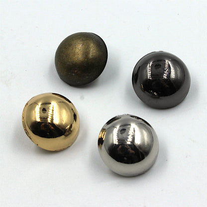 Metal Plain Dome Button 7626