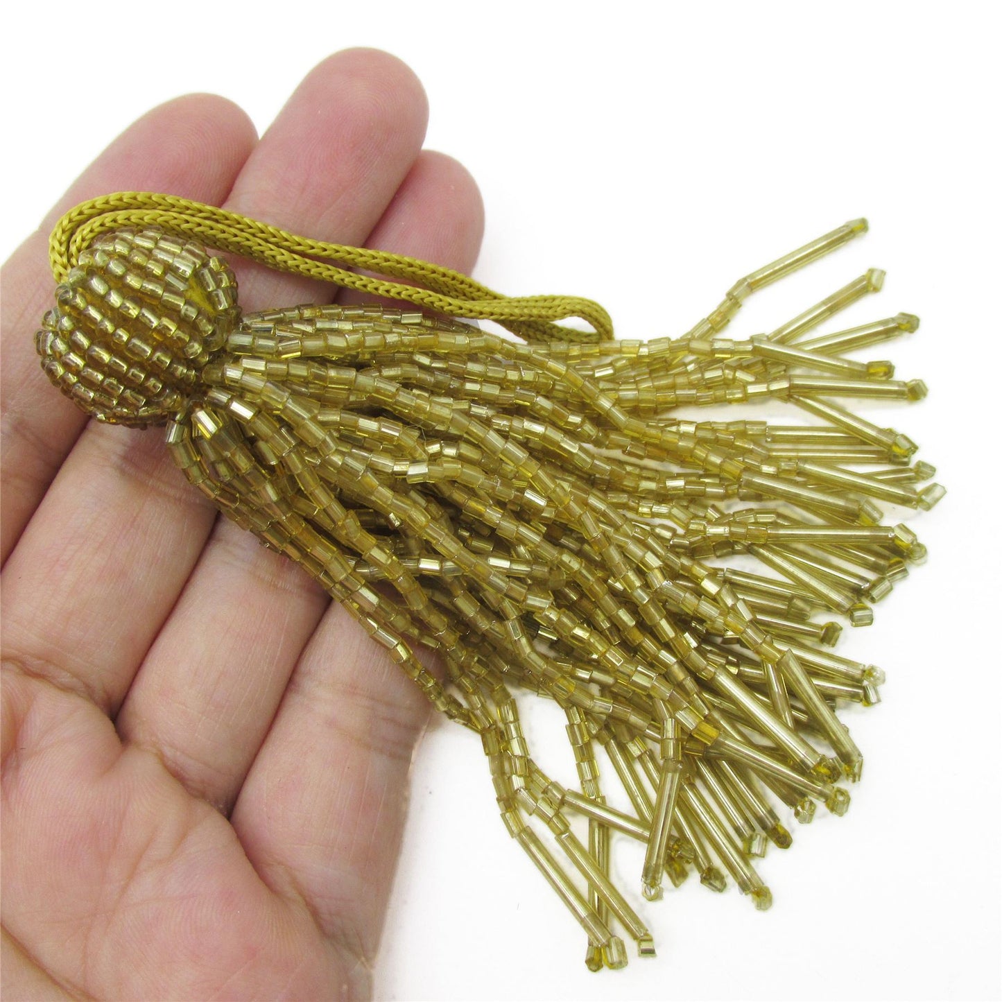 Bugle Bead Tassel 9cm 9933