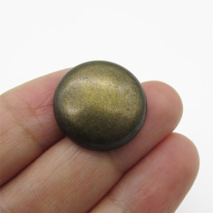 Flat Top Metal Domed Button - 4405