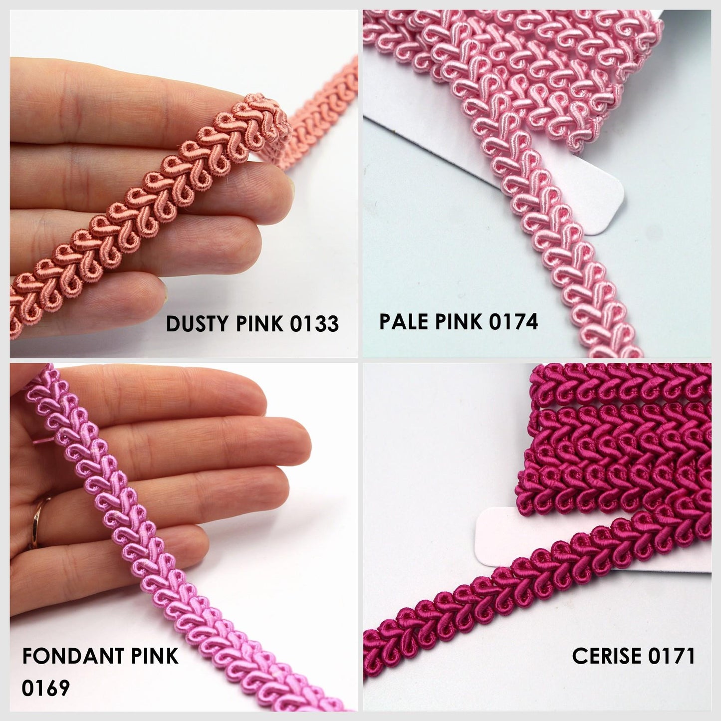 Gimp Braid In Feather Design 12mm 9893