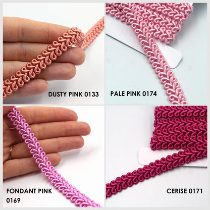 Gimp Braid In Feather Design 12mm 9893