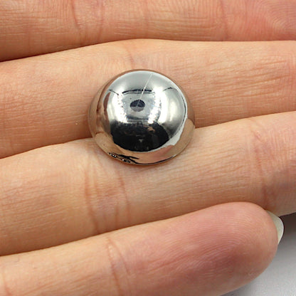 Metal Plain Dome Button 7626