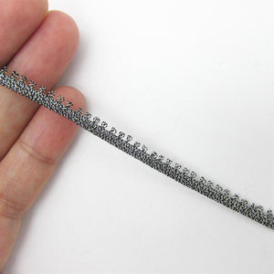 Tiny Metallic Braid With Single Picot Edging 3mm 7575