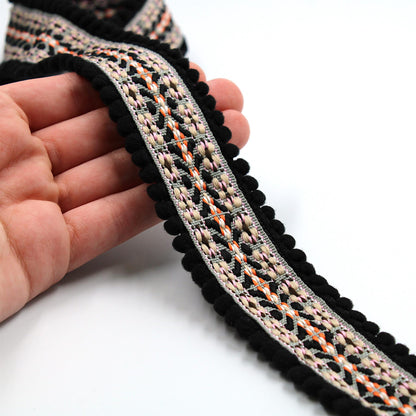 Bobble Edged Braid 40mm x 1m - 6855