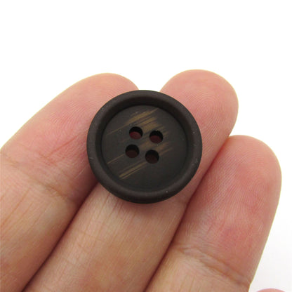 Faux Horn Four Hole Button - 6113