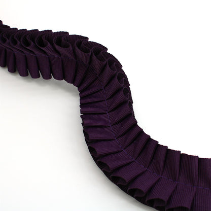 Luxury Ruffled Grosgrain Trim - 38mm - by the metre - 5603