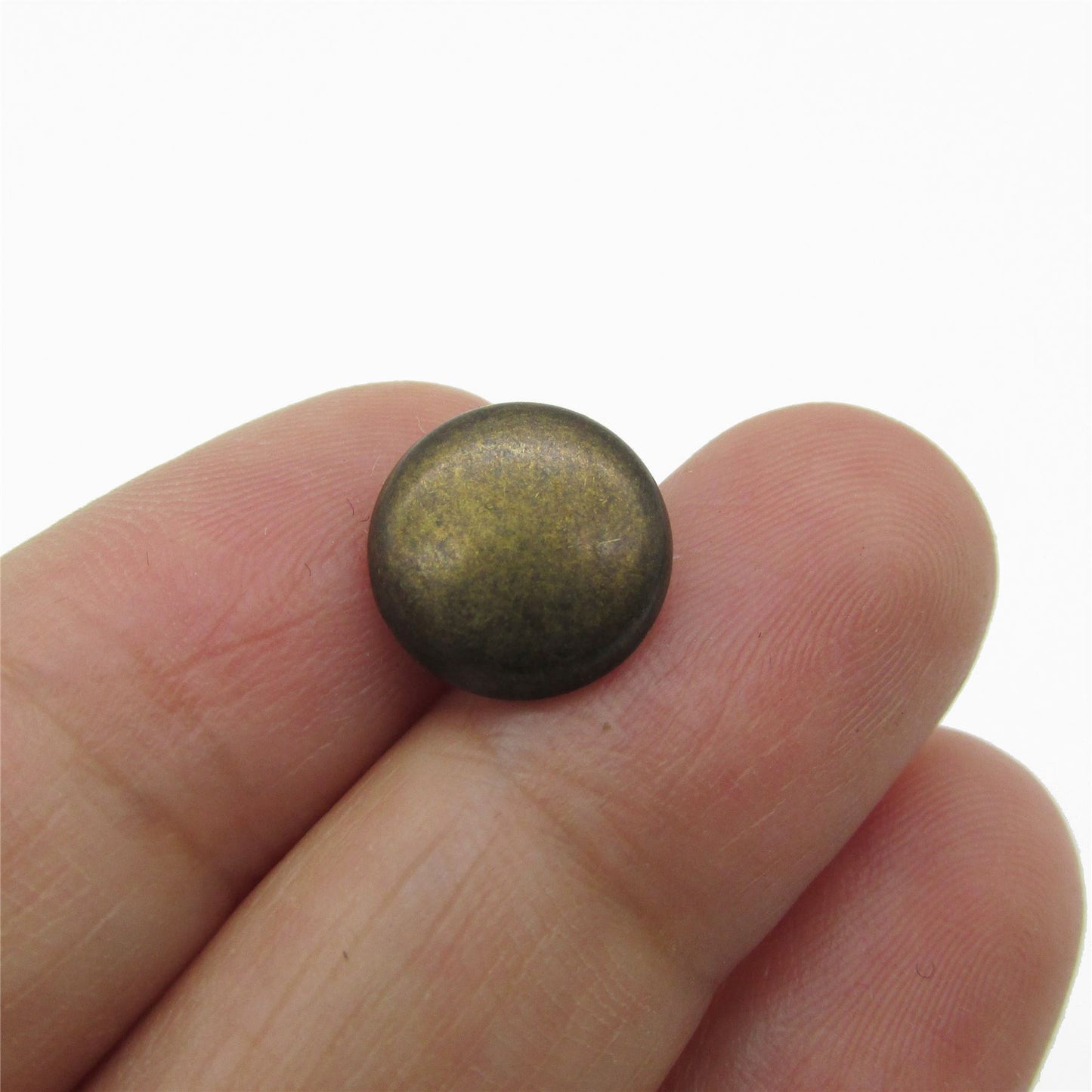 Flat Top Metal Domed Button - 4405