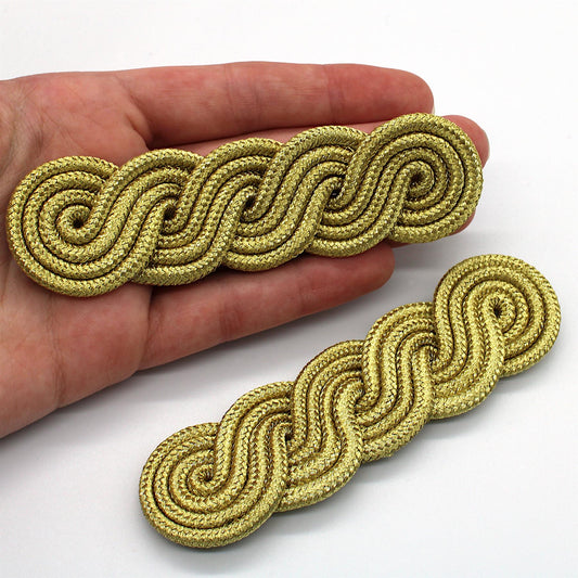 Four Cord Epaulette - Gold - 11cm x 2pcs - 5604