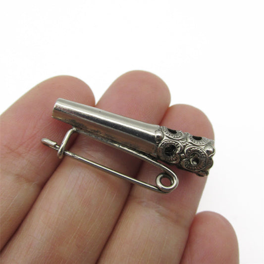 Metal Aglet with Pin - Silver - 29mm - 5234