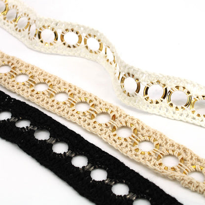 Ring Lace Crochet Braid - 30mm - by the metre - 7206