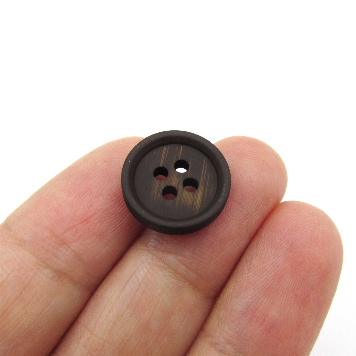 Faux Horn Four Hole Button - 6113