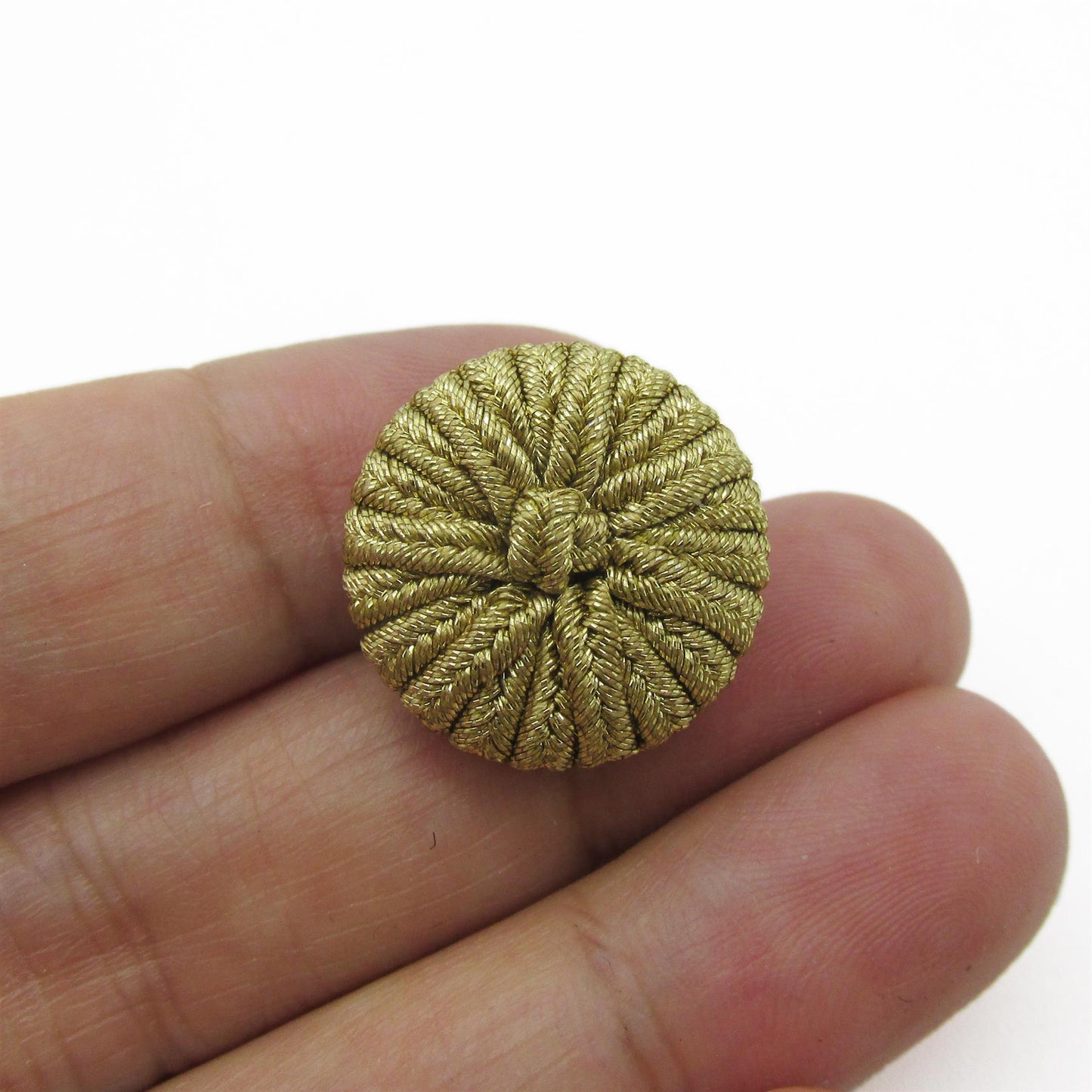 Metallic Corded Button - 4356