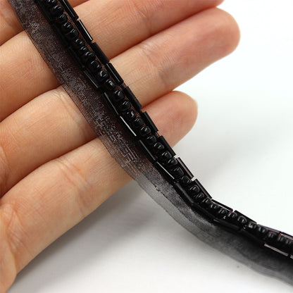 Bugle Beaded Braid - 13mm - by the metre - 7435