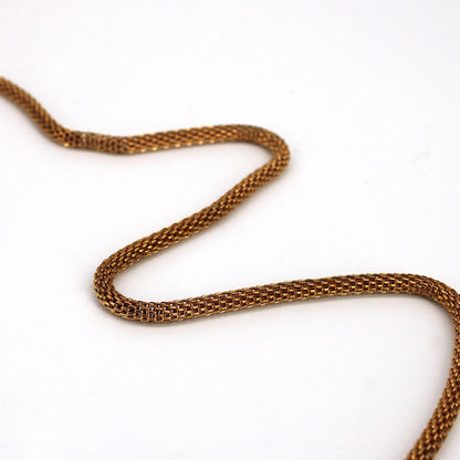 Steel Tubular Chain - 3mm - by the metre - 6374