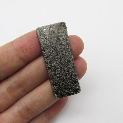 Metal Look Rectangle Motif 43mm x 16mm - 9970
