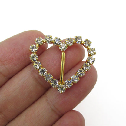Diamante Heart Buckle - 7136