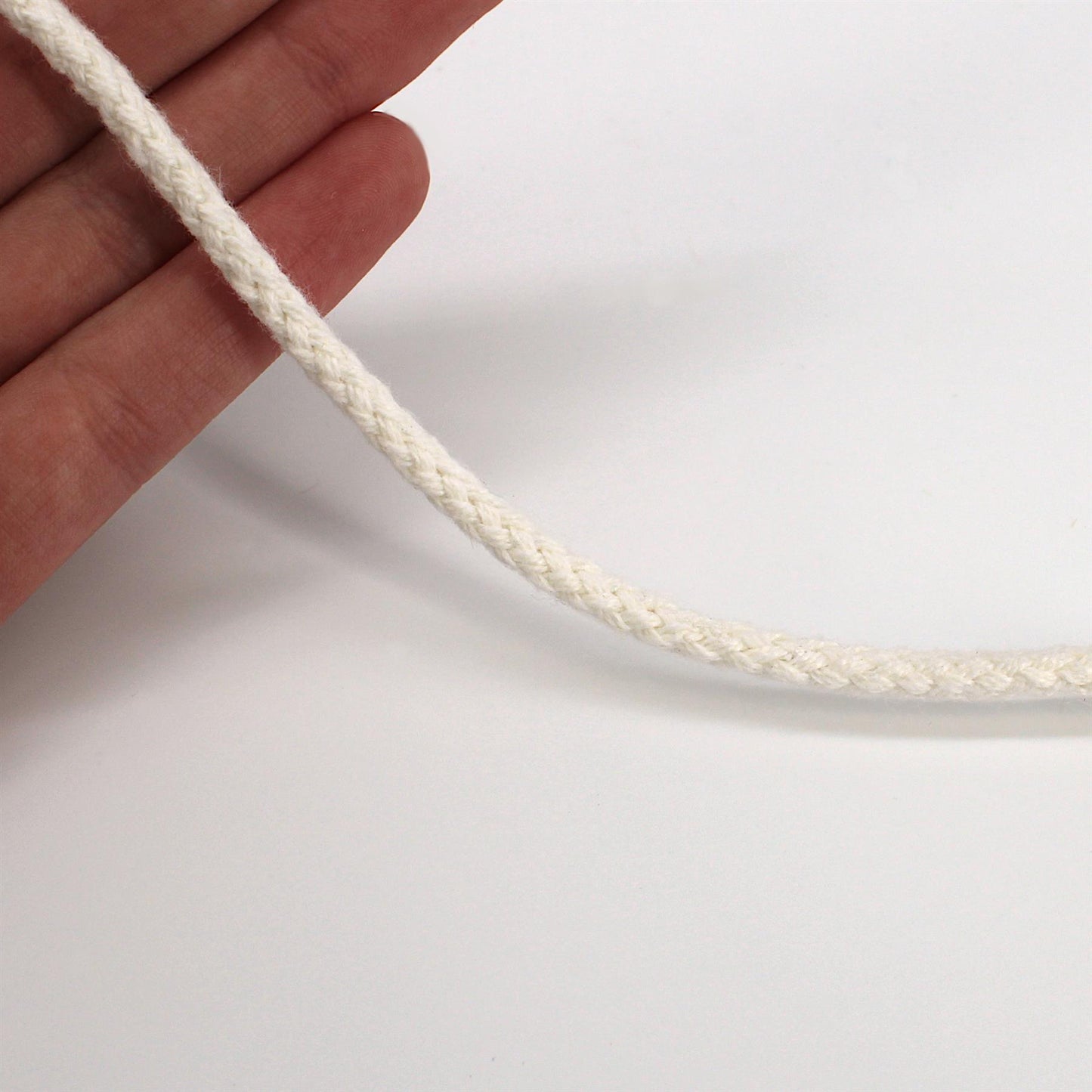 Cotton Braided Drawstring Cord - 4.5mm x 5 metres - 9503