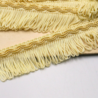 Vintage Gimp Braid With Looped Fringe 32mm x1m - 0865