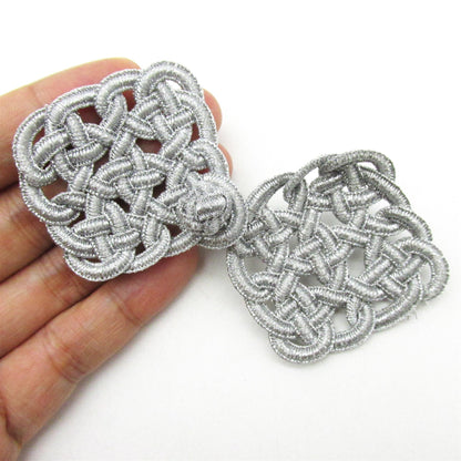 Metallic Interlocking Design Frog - 10.5cm - 8284