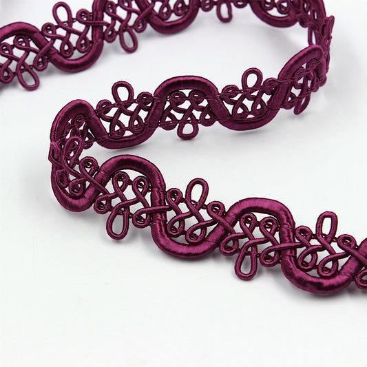 Ornate Scroll Snake Gimp Braid 25mm x 1m - 8083