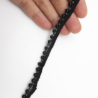 Faux-Pearl Beaded Edge Braid 9mm 6357