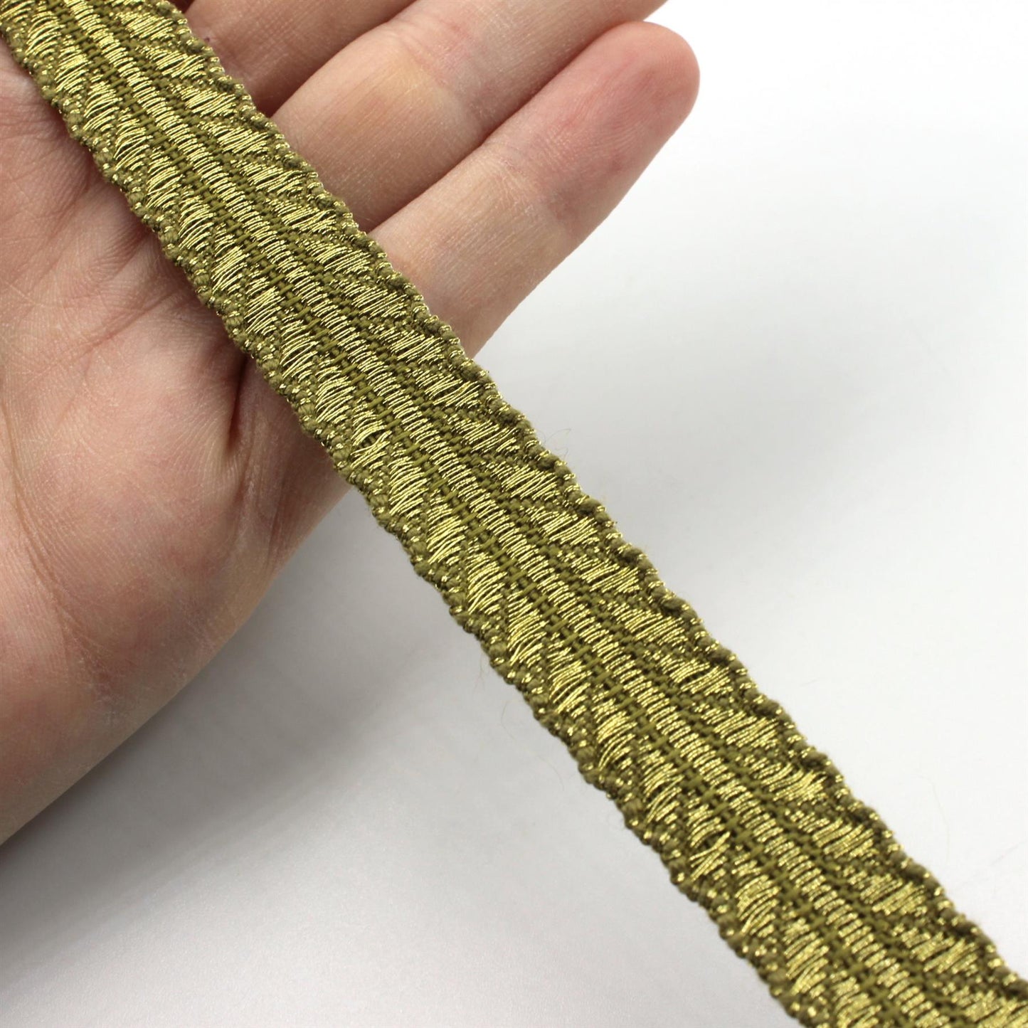 Chevron Edge Gold Braid 9760